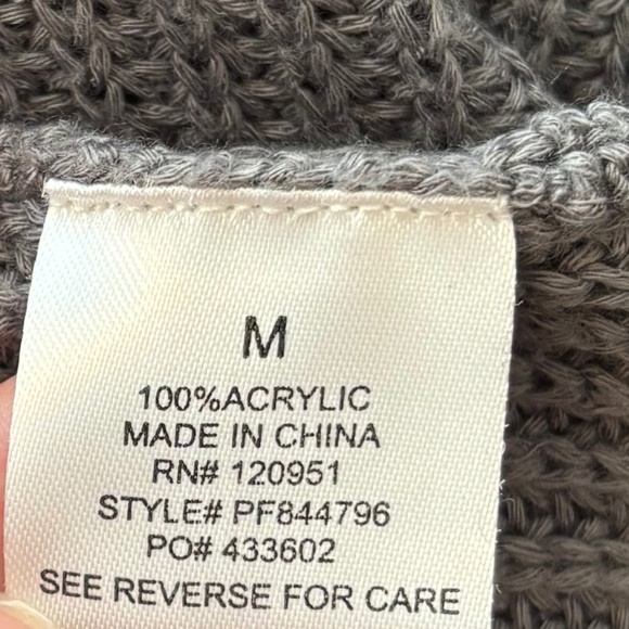 Pink Rose Grey Cardigan - Picture 4 of 4